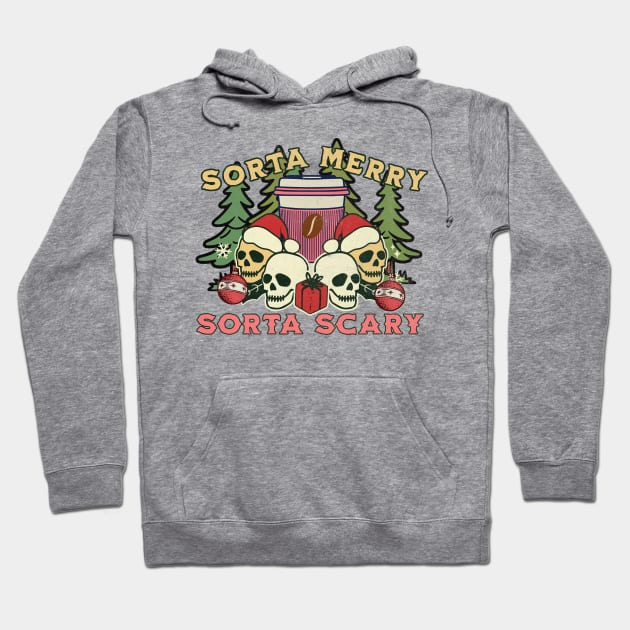 Sorta Merry Sorta Scary Hoodie by MZeeDesigns